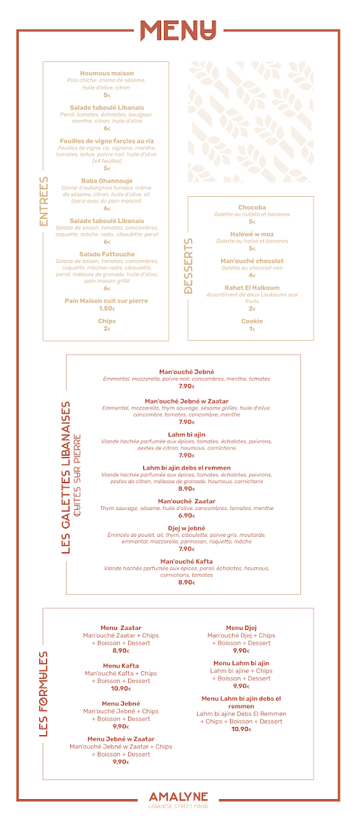 Menu Amalyne - Du Fait Maison Libanais-7