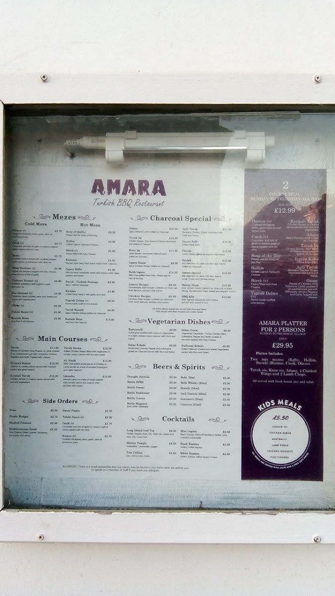 Menu Amara-1