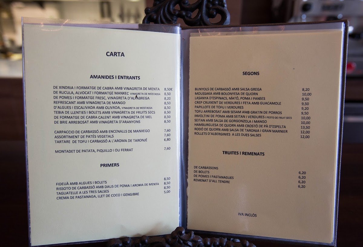 Menu Amaranta-7