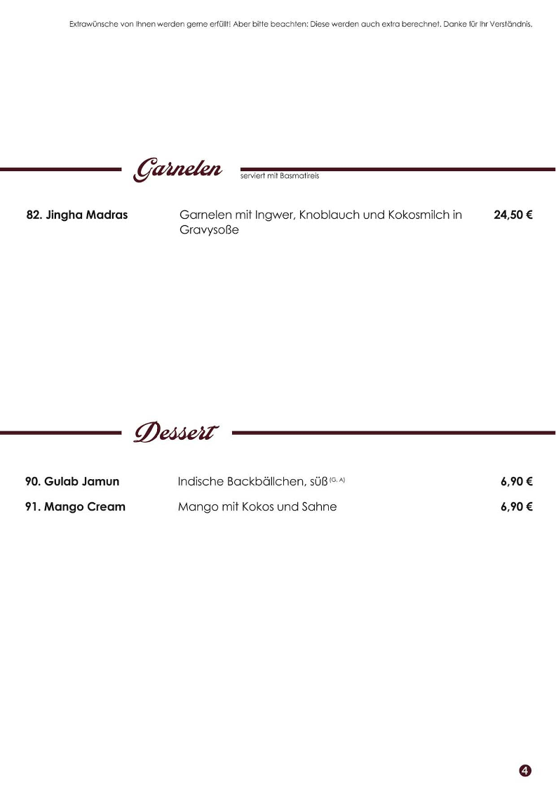 Menu Amarjit - Indisches Spezialitätenrestaurant-10