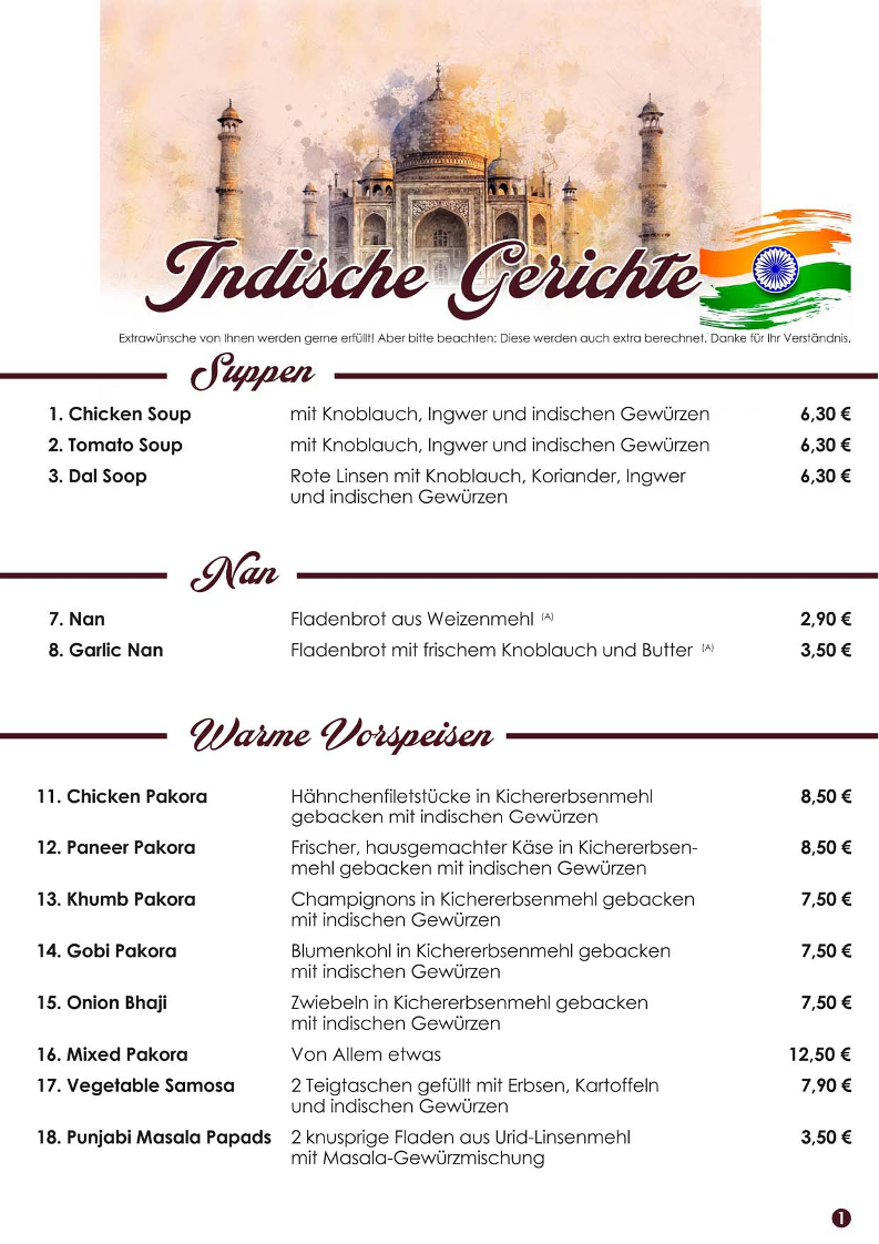Menu Amarjit - Indisches Spezialitätenrestaurant-2