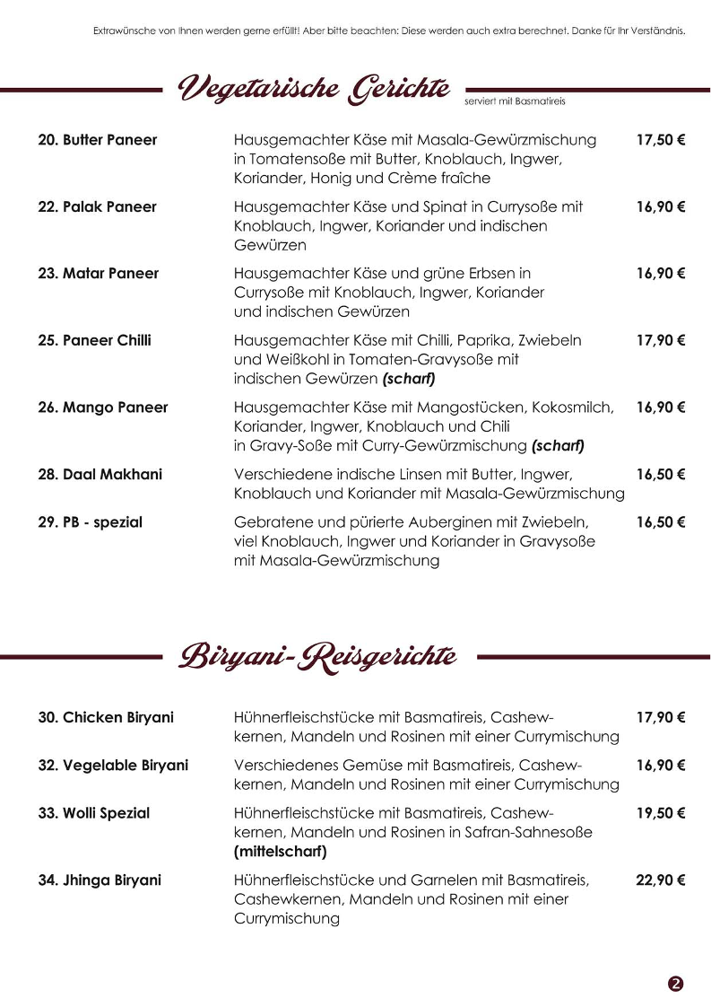 Menu Amarjit - Indisches Spezialitätenrestaurant-8