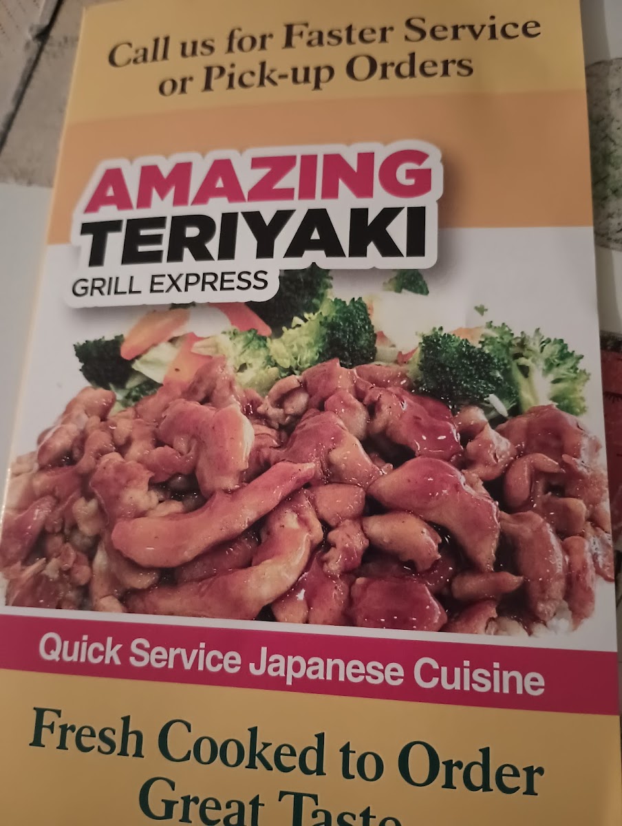 Menu Amazing Teriyaki Japanese Grill Express-8