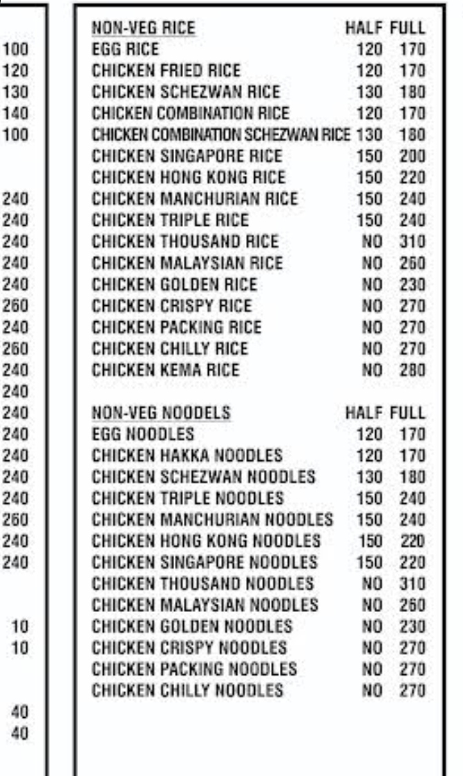 Menu Amber Fast Food And Chinese-3