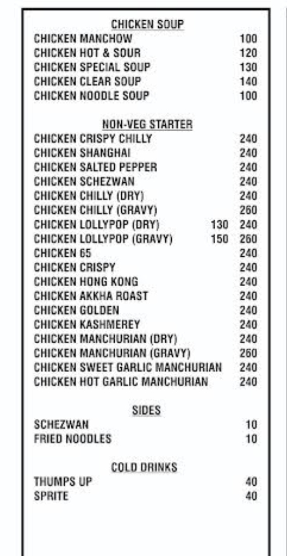 Menu Amber Fast Food And Chinese-4