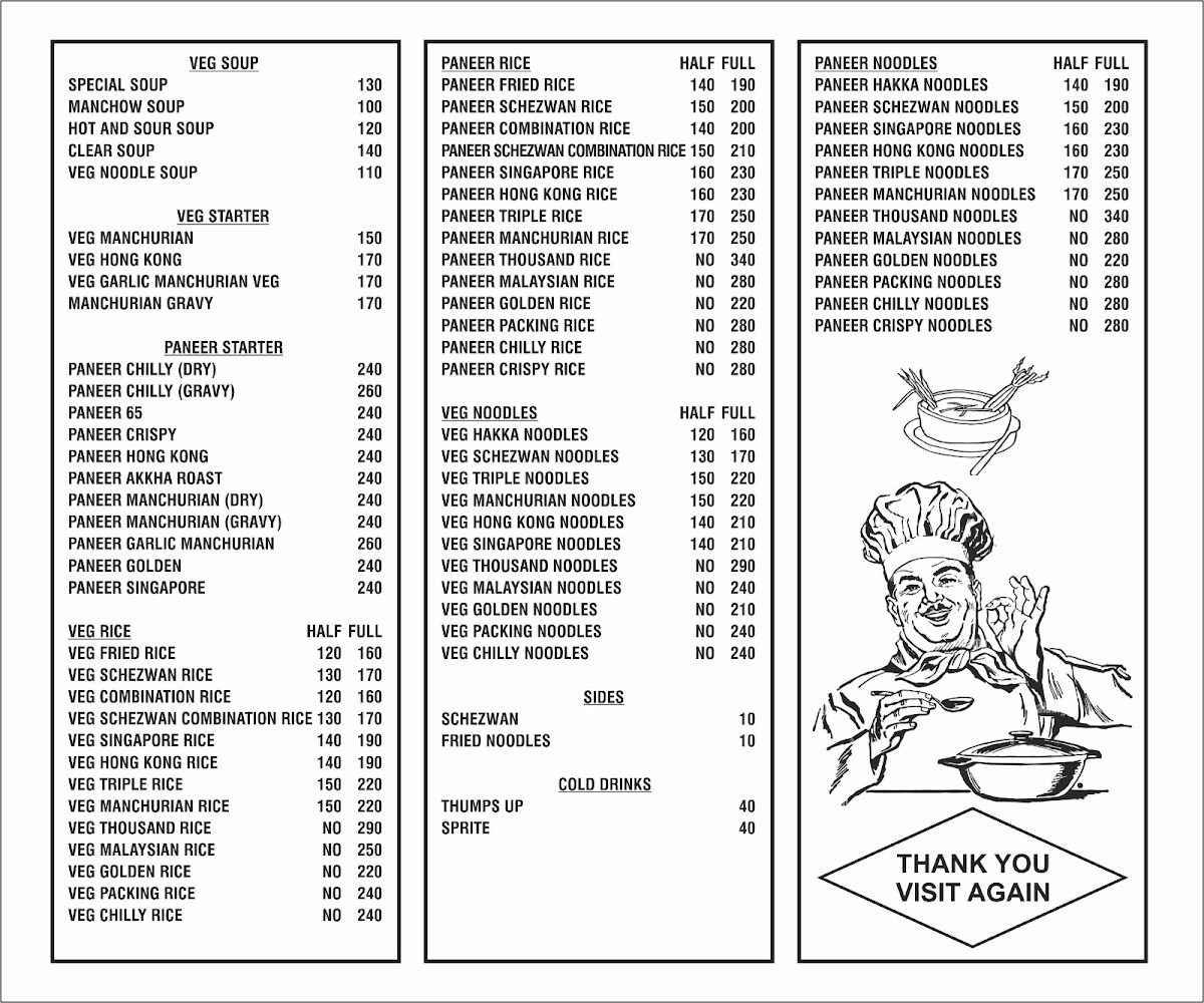 Menu Amber Fast Food And Chinese-7
