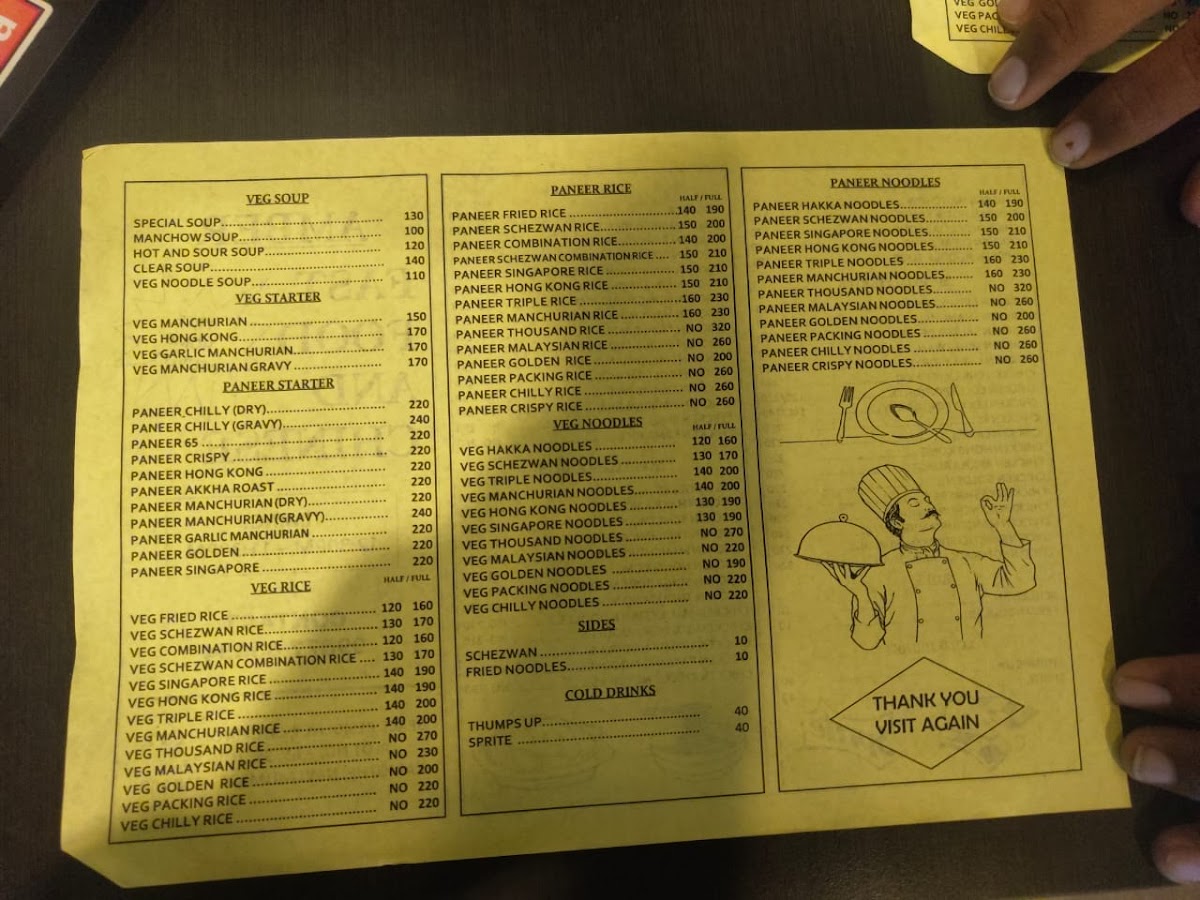 Menu Amber Fast Food And Chinese-9