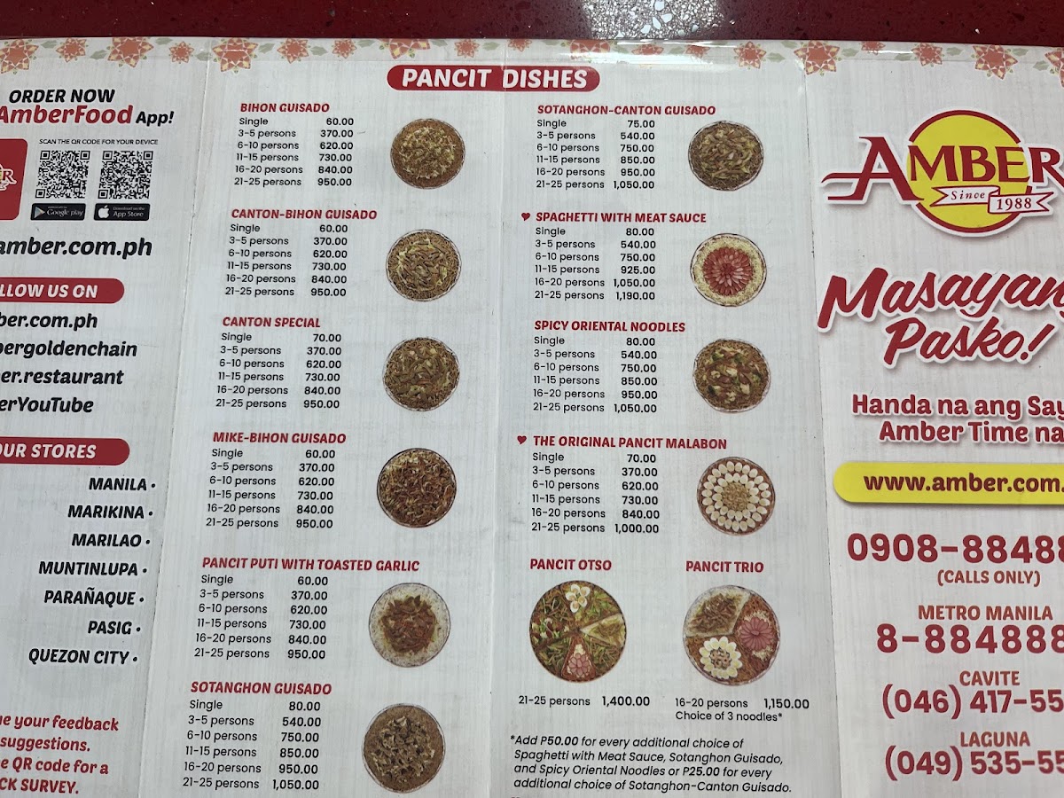 Menu Amber Golden Plate Restaurant-1