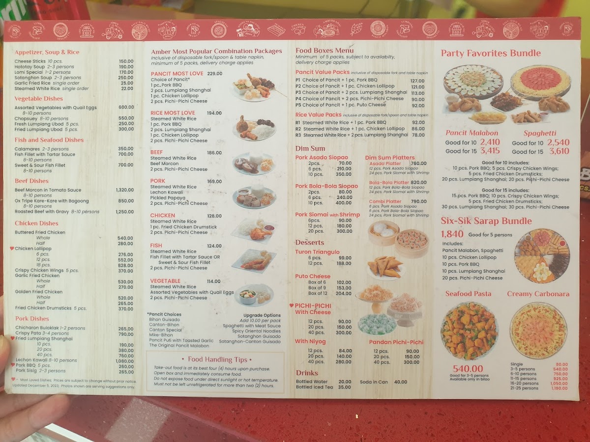 Menu Amber Golden Plate Restaurant-2