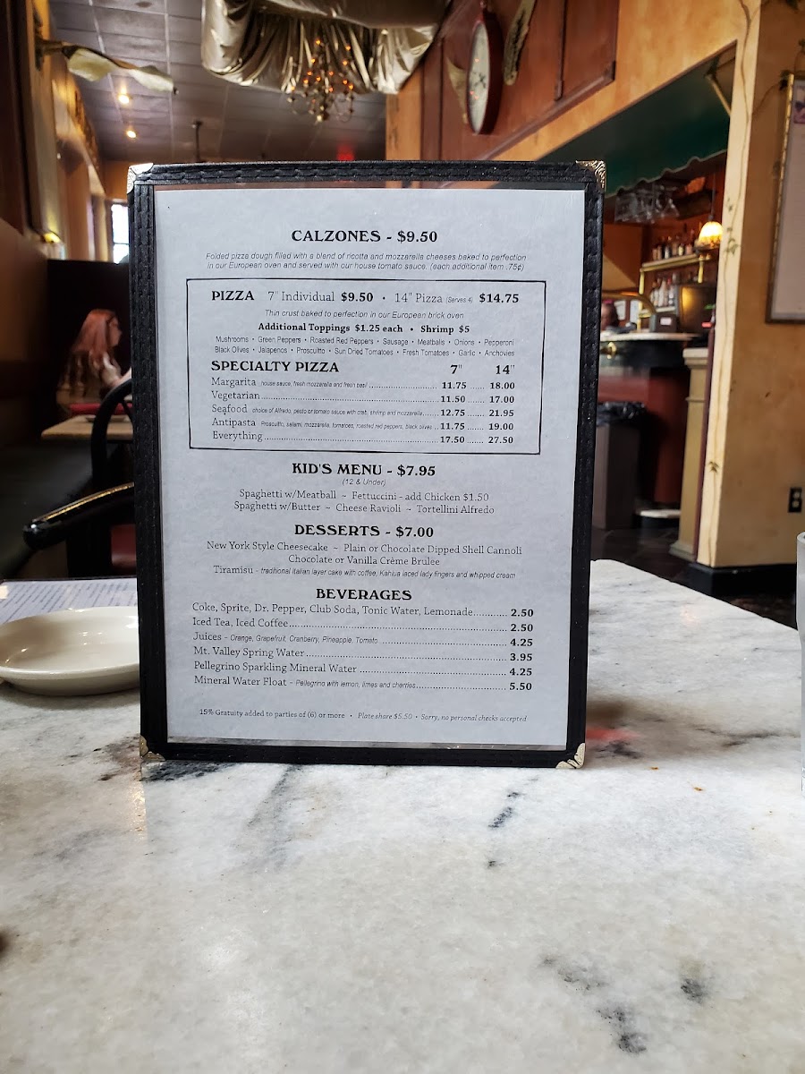 Menu Ambrosia At Angels Italian Restaurant & Bar-10
