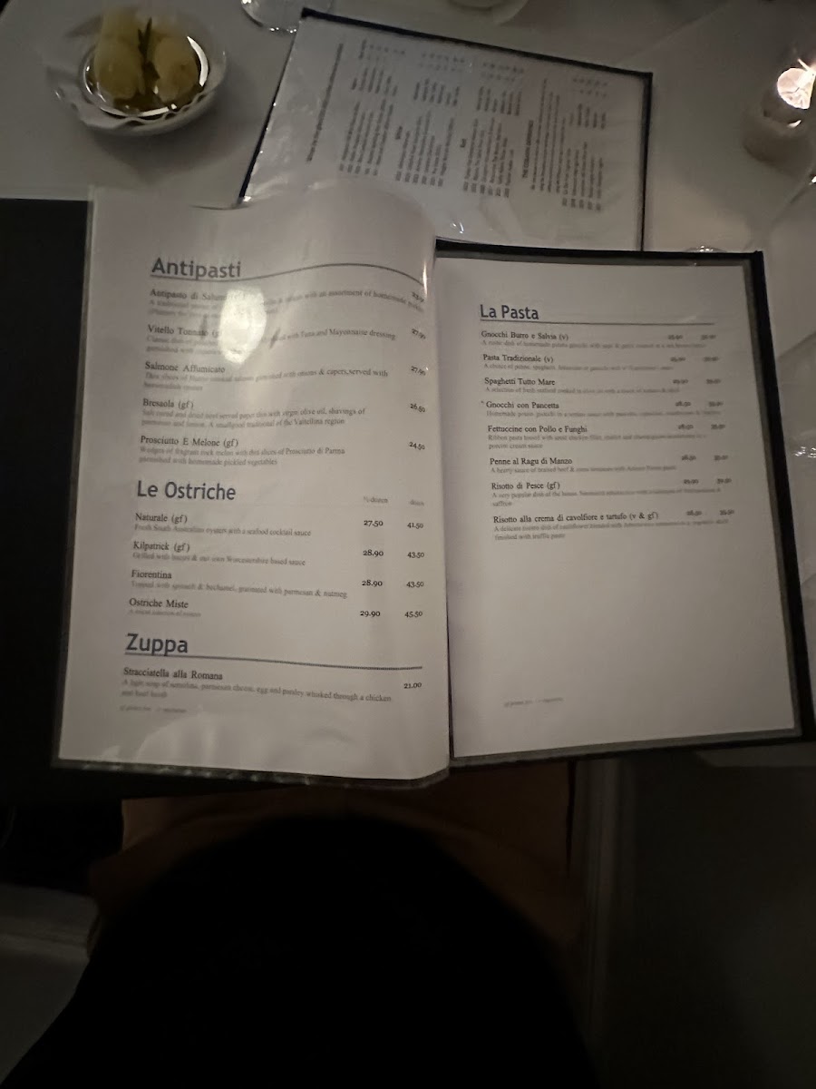 Menu Ambrosini's Restaurant-1