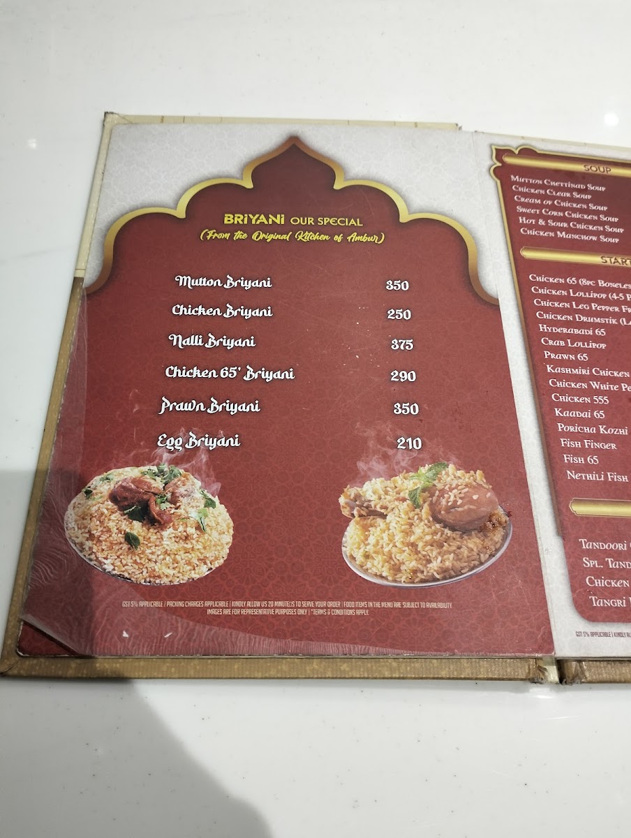 Menu Ambur Star Biryani - Ramapuram-6
