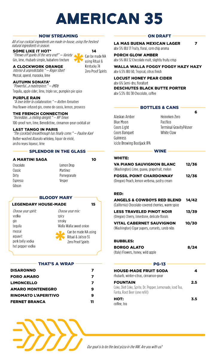 Menu American 35-2