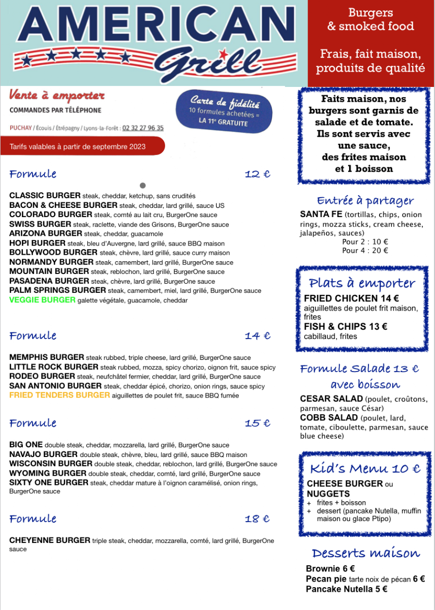 Menu American Grill Puchay-10