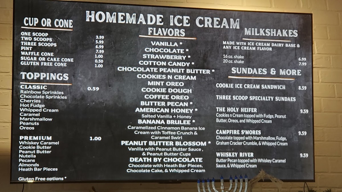 Menu American Honey Creamery And Coffee Co.-2