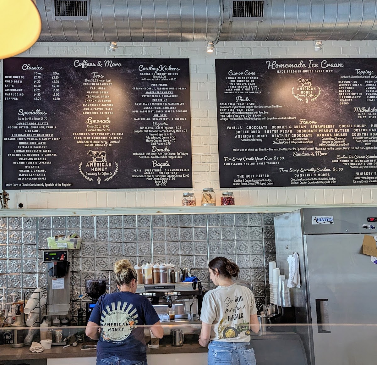 Menu American Honey Creamery And Coffee Co.-5