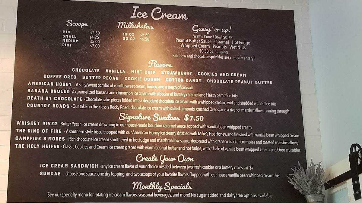 Menu American Honey Creamery And Coffee Co.-6