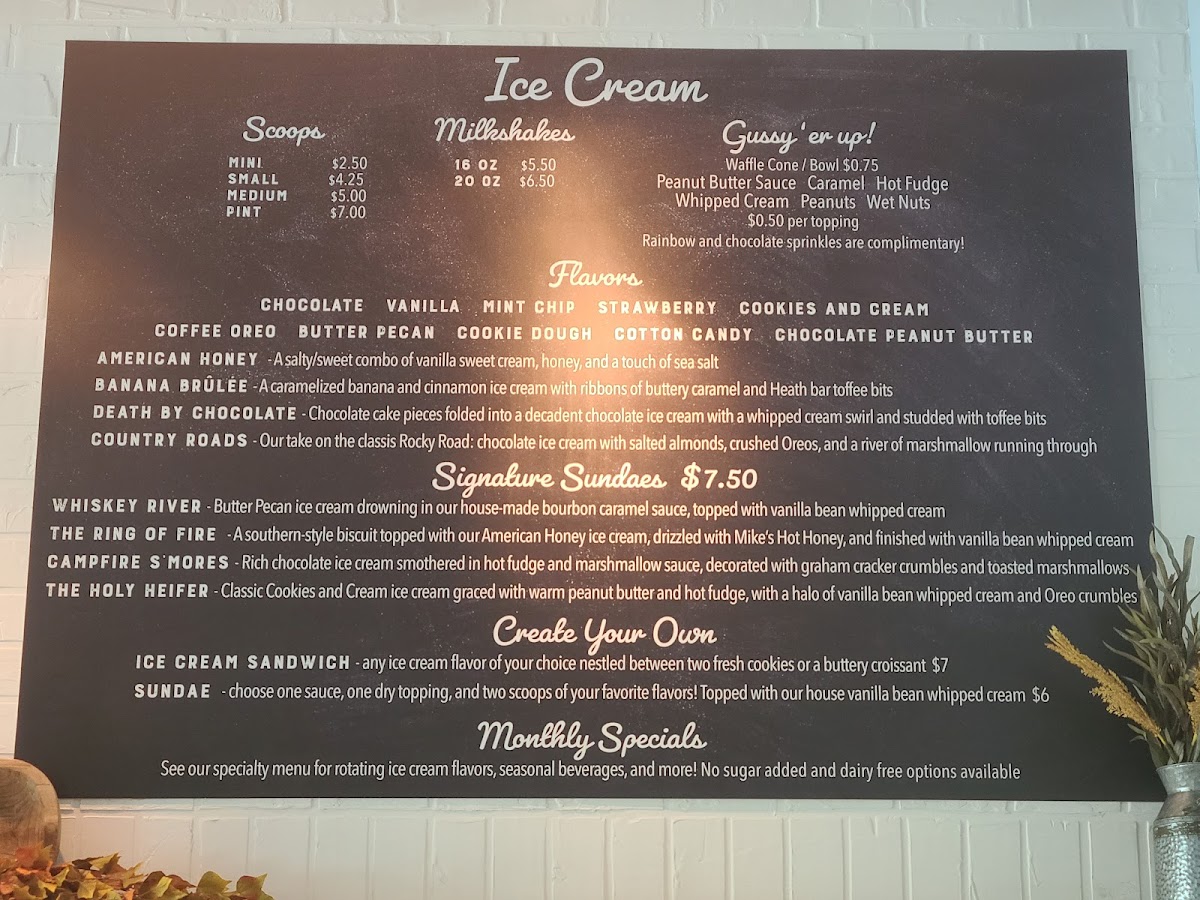 Menu American Honey Creamery And Coffee Co.-7