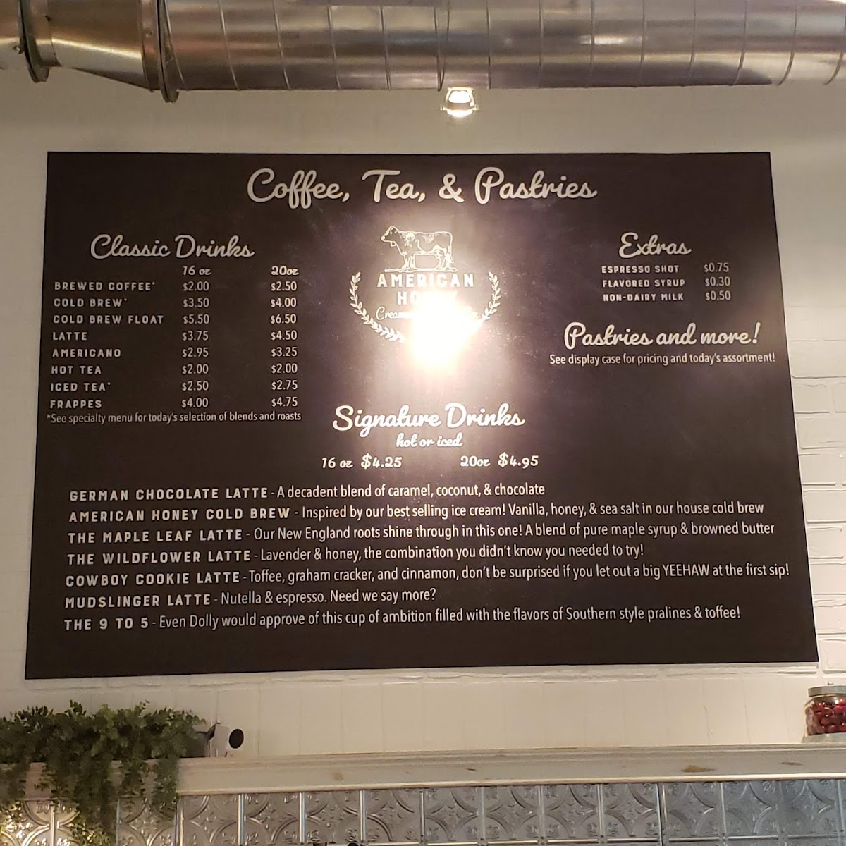 Menu American Honey Creamery And Coffee Co.-9