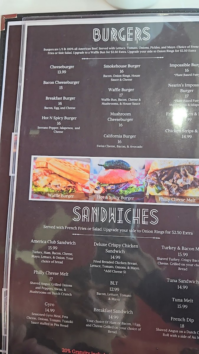 Menu American Waffle Diner-10