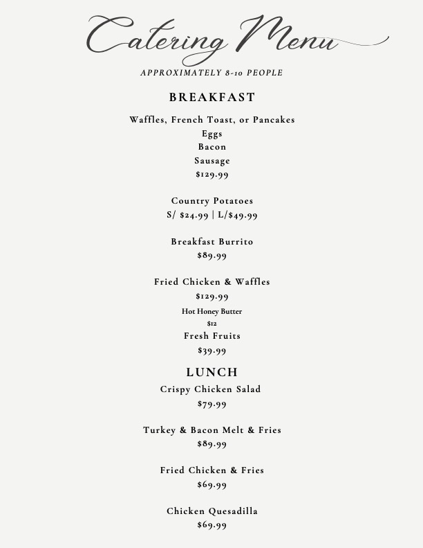 Menu American Waffle Diner-5