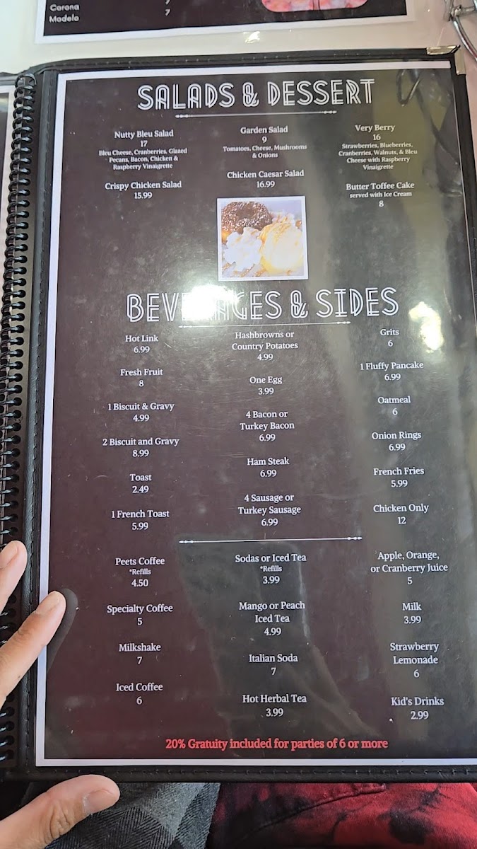 Menu American Waffle Diner-8