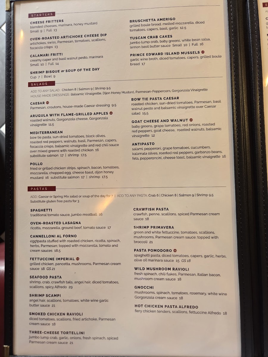 Menu Amerigo Italian Restaurant-2