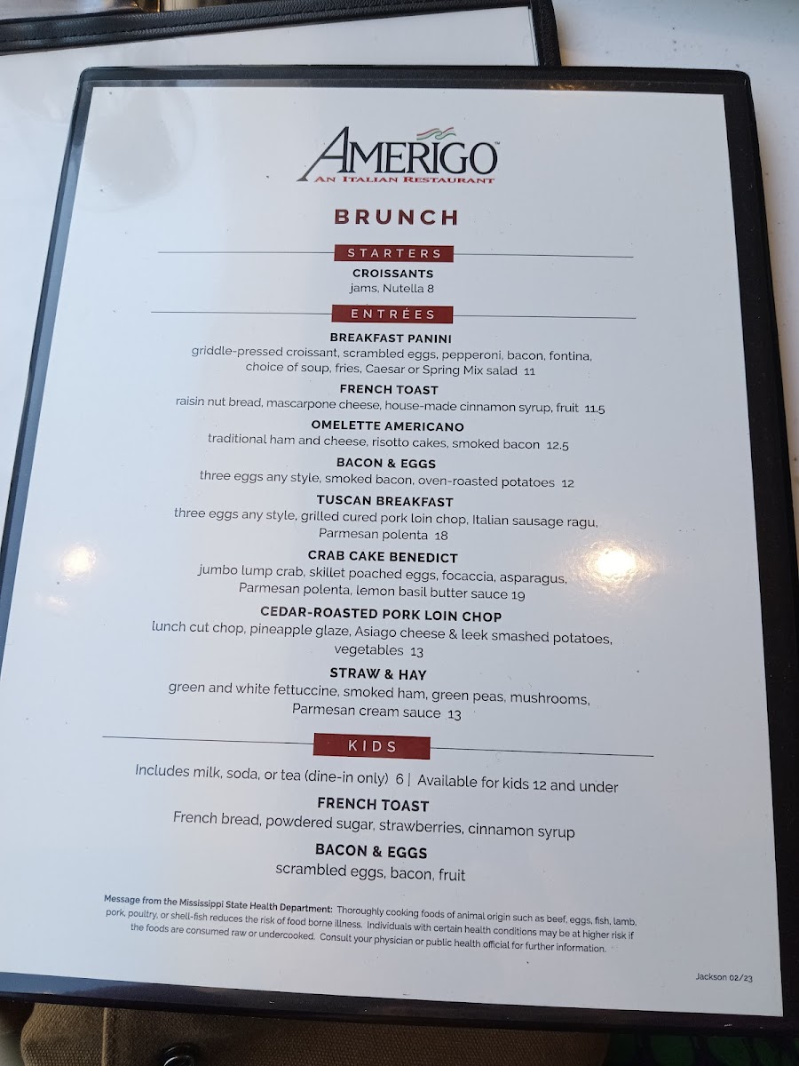 Menu Amerigo Italian Restaurant-5