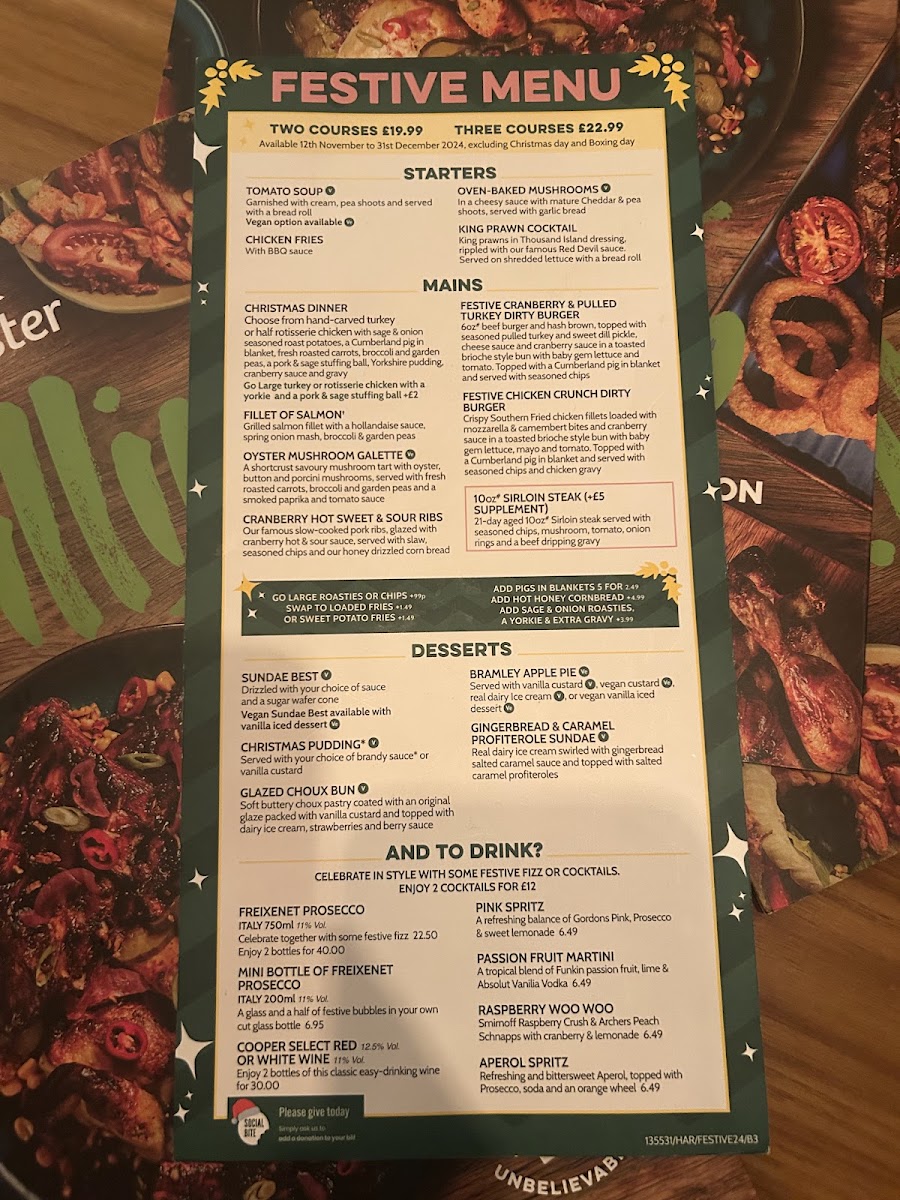 Menu Amesbury Archer Harvester-1
