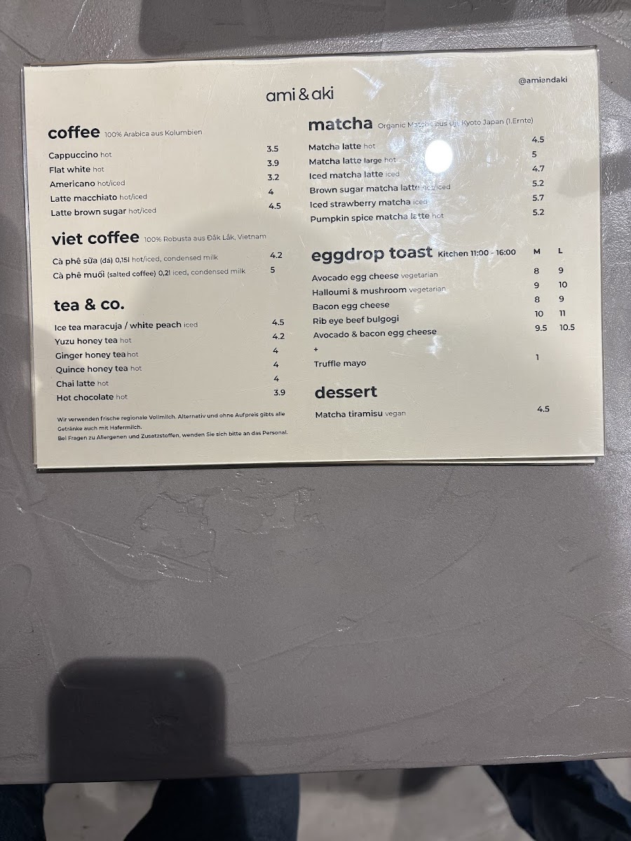 Menu Ami & Aki-1