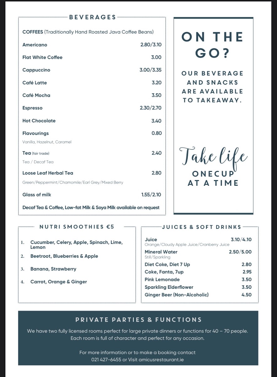 Menu Amicus-10