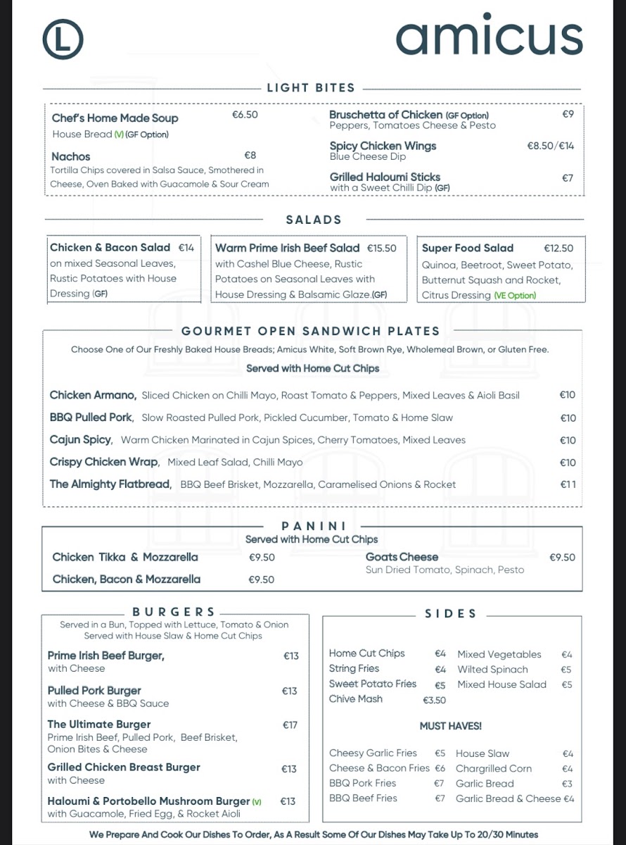 Menu Amicus-2