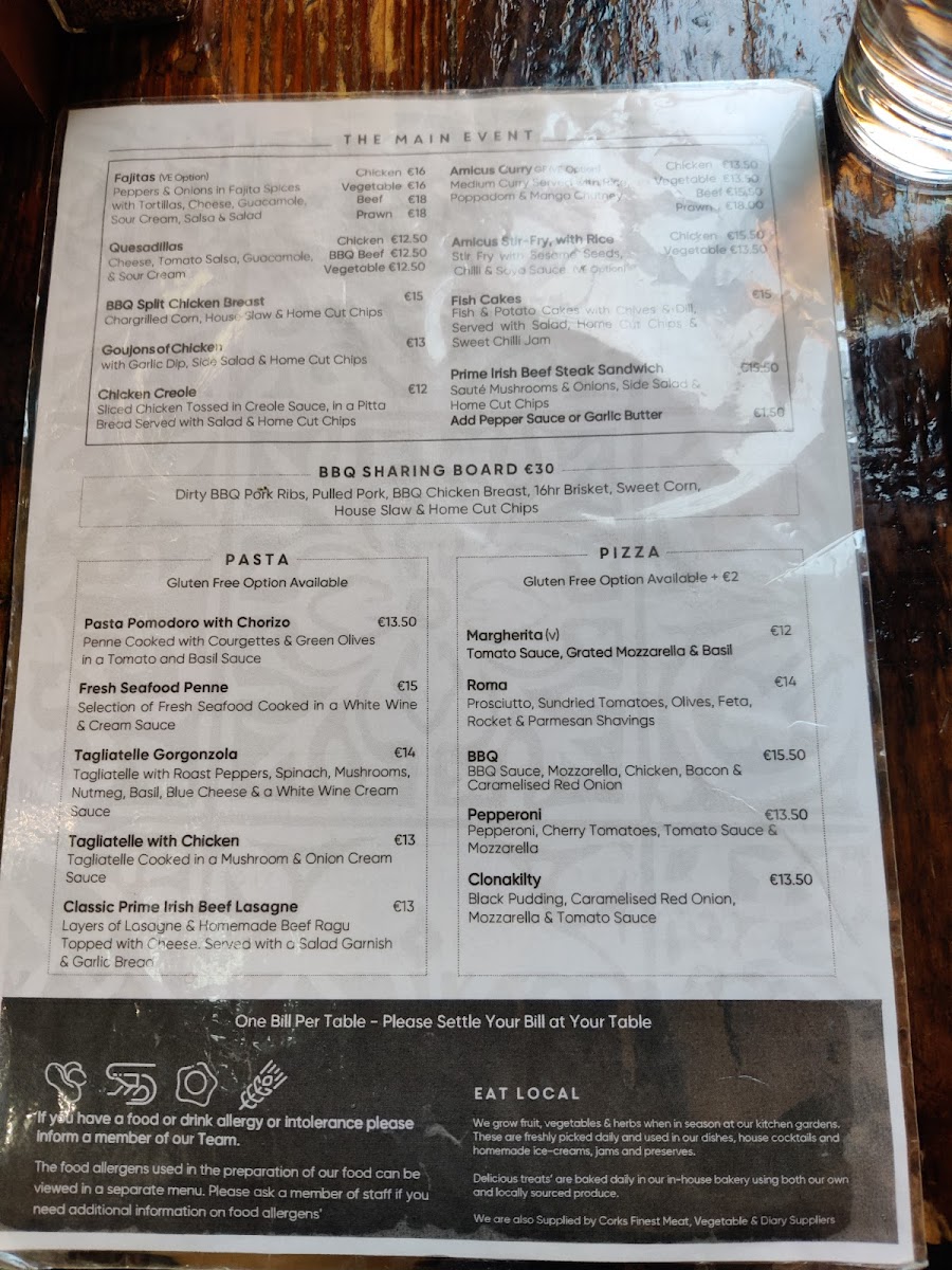 Menu Amicus-7