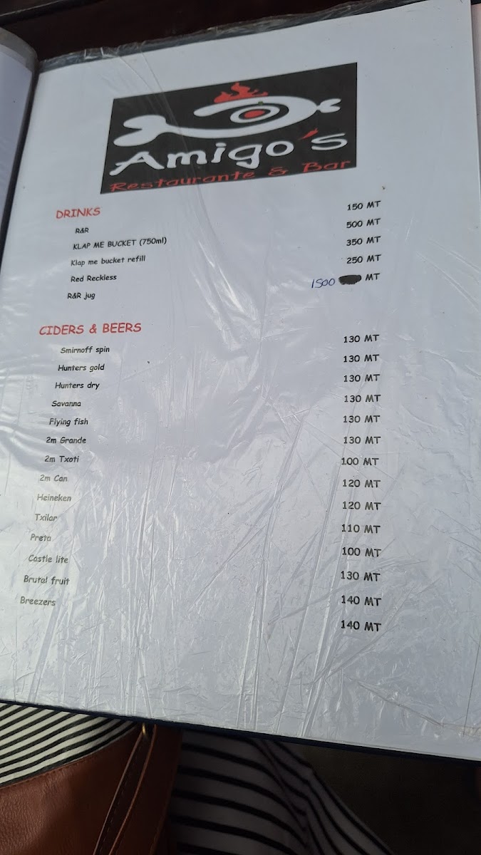 Menu Amigo's Restaurante E Bar-1