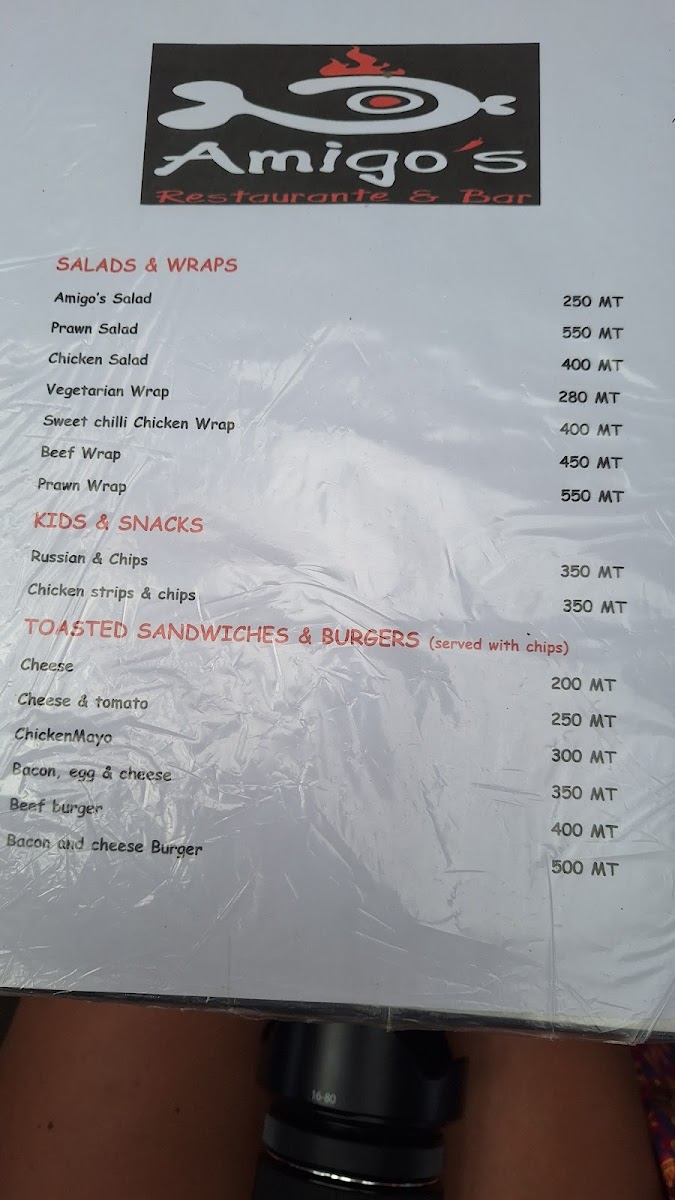 Menu Amigo's Restaurante E Bar-2