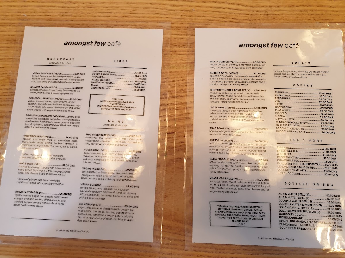 Menu Amongst Few Café-6