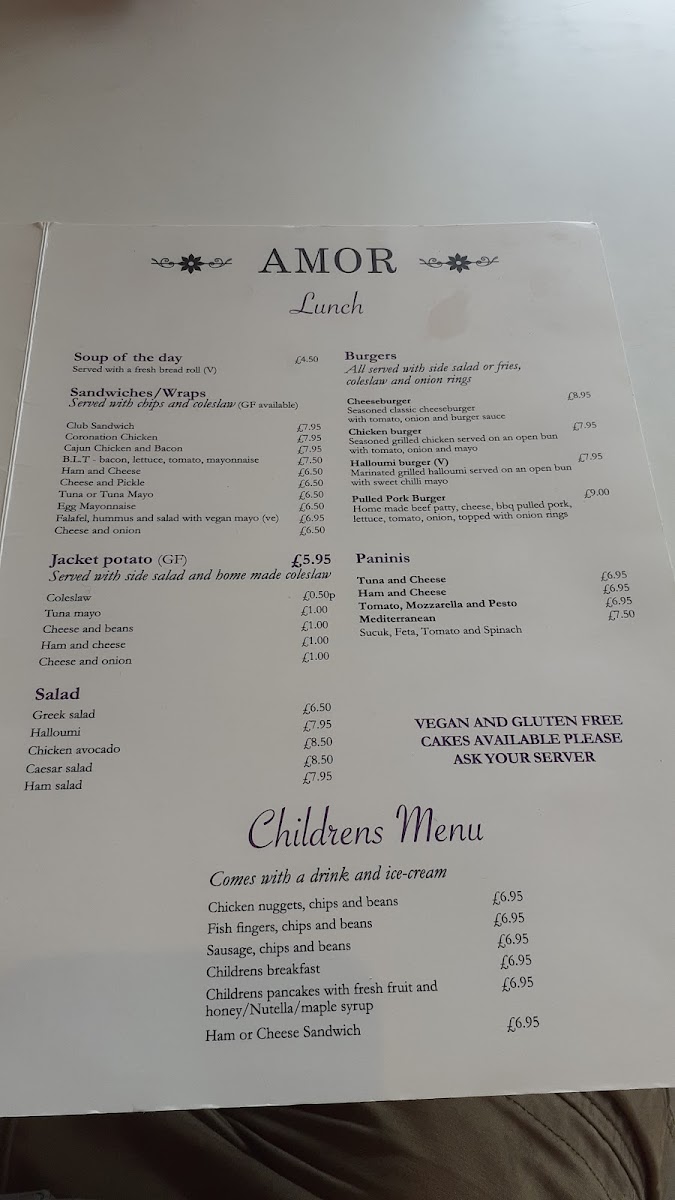 Menu Amor Cafe And Bistro-2