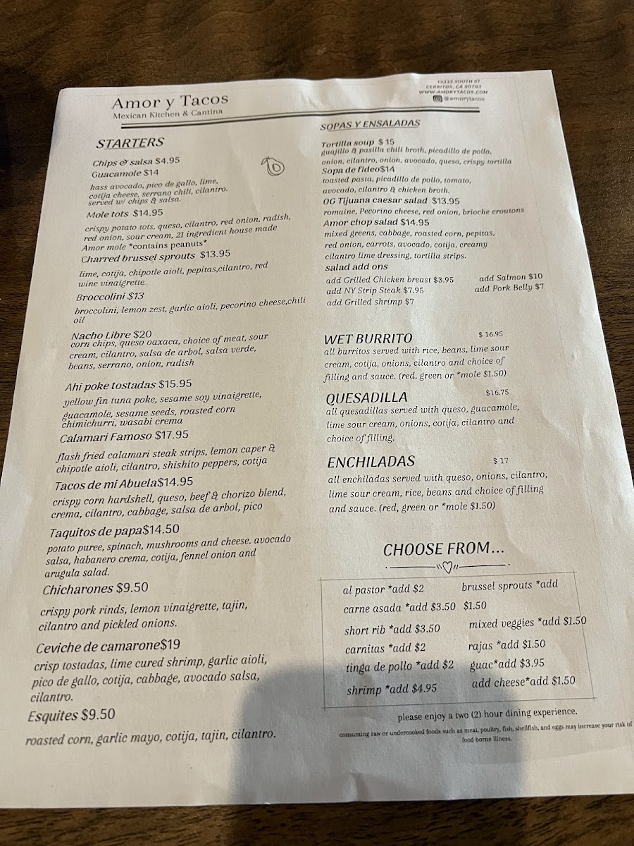Menu Amor Y Tacos-2