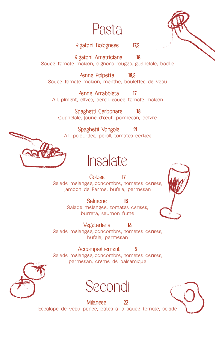 Menu Amore E Sapori - Lyon-3