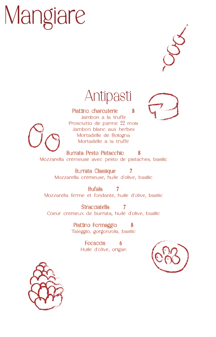 Menu Amore E Sapori - Lyon-4