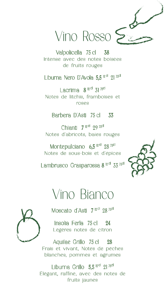 Menu Amore E Sapori - Lyon-5