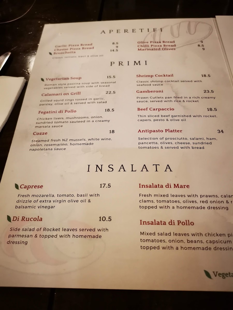 Menu Amore Italiano Restaurant-2