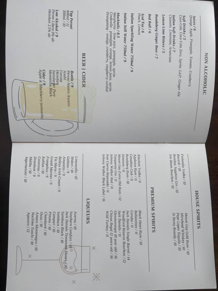 Menu Amore Italiano Restaurant-5