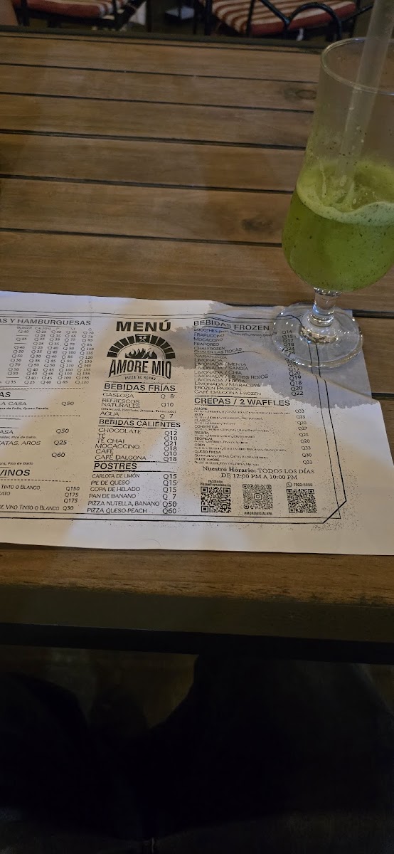 Menu Amore Mio Pizza A La Leña-1