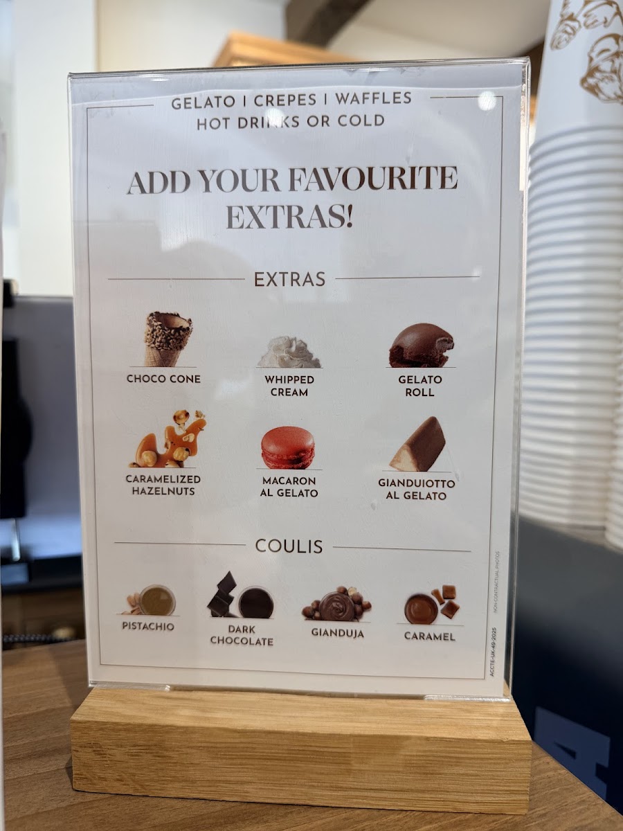 Menu Amorino Gelato - Bath-5