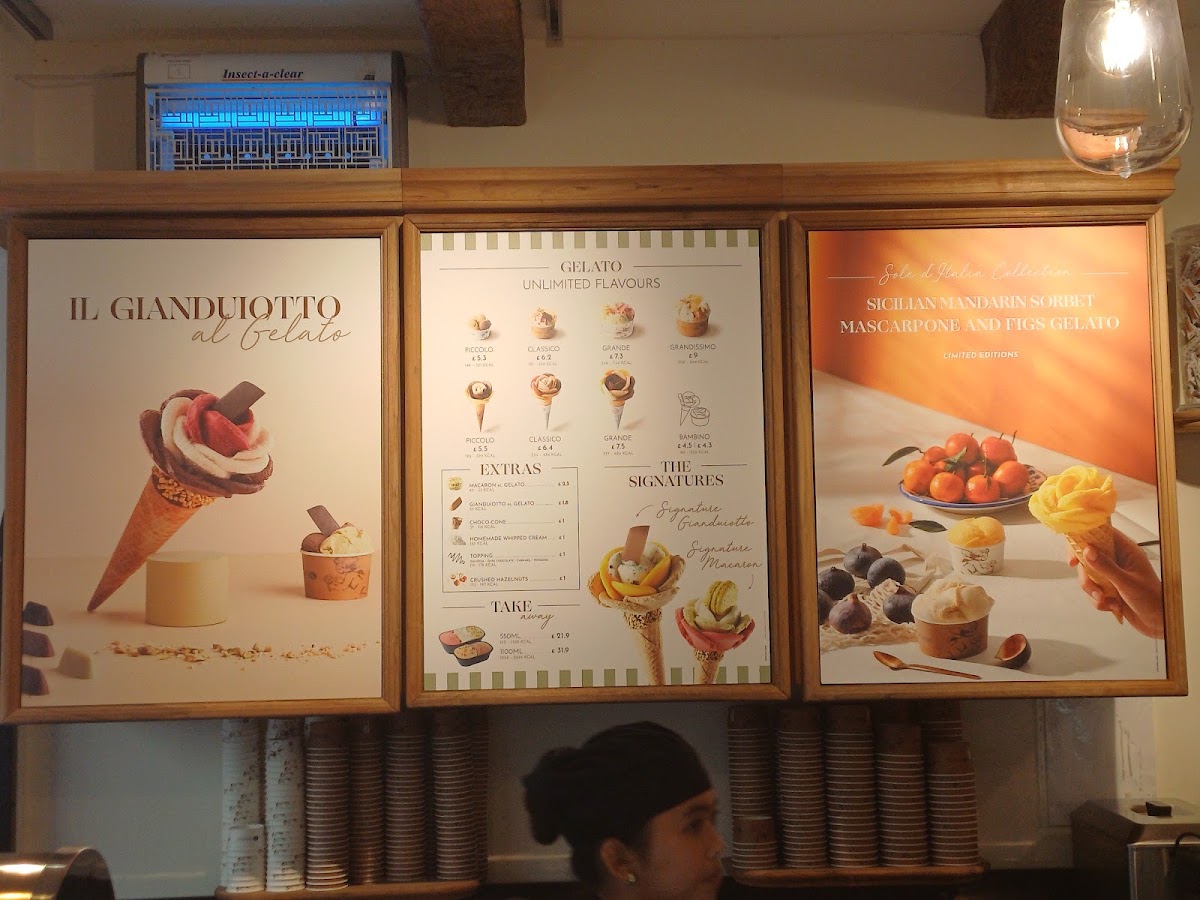 Menu Amorino Gelato - Bath-8