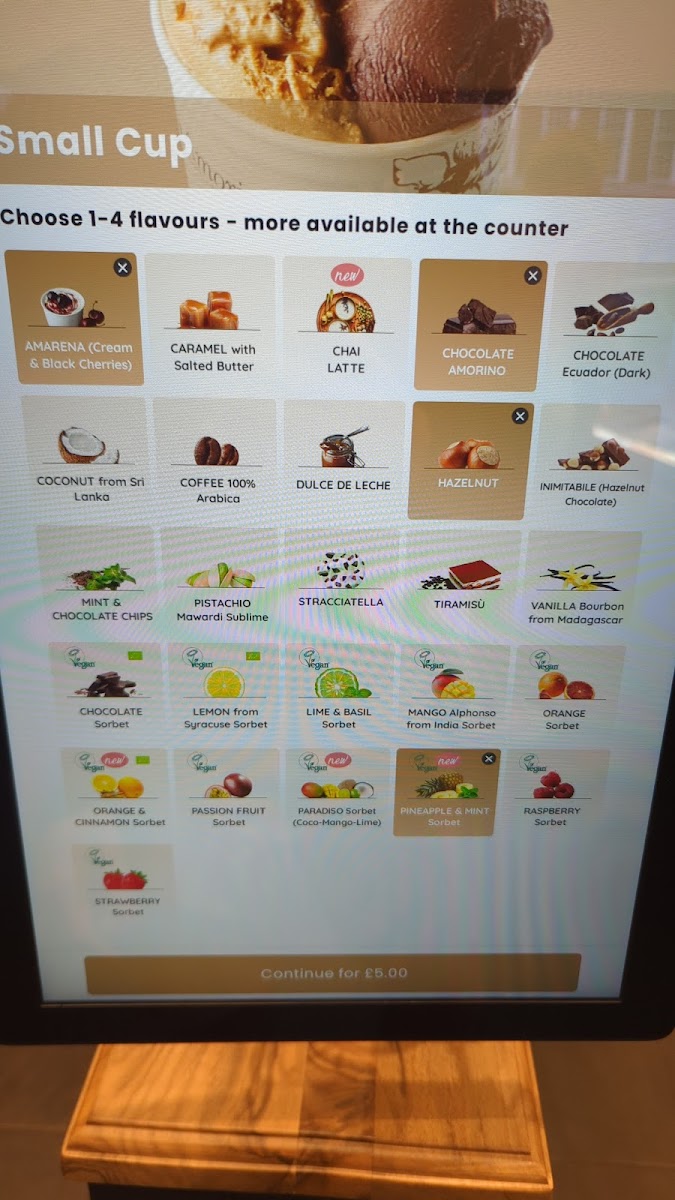 Menu Amorino Gelato - London Hampstead-2