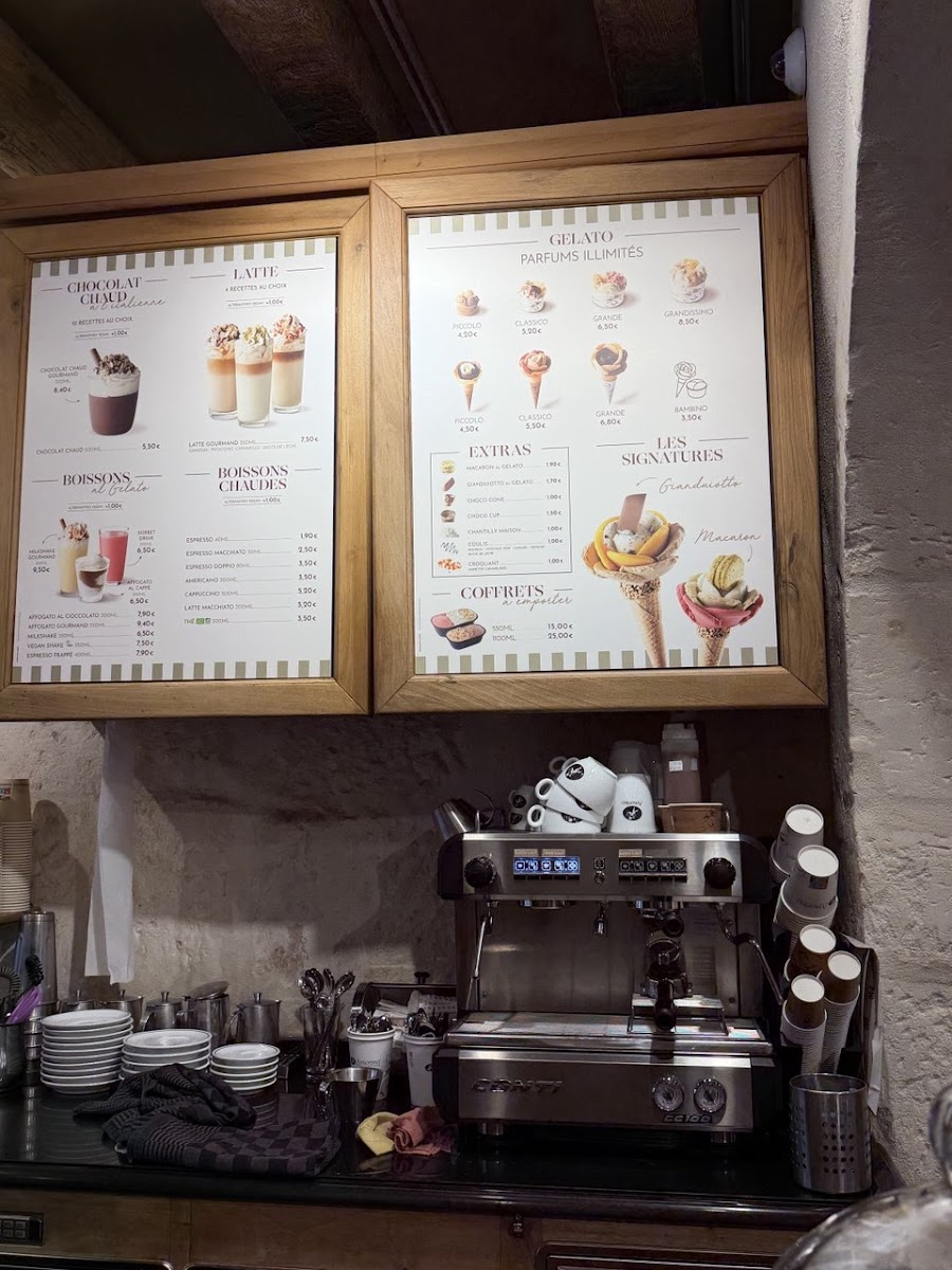 Menu Amorino Gelato - Nîmes-2