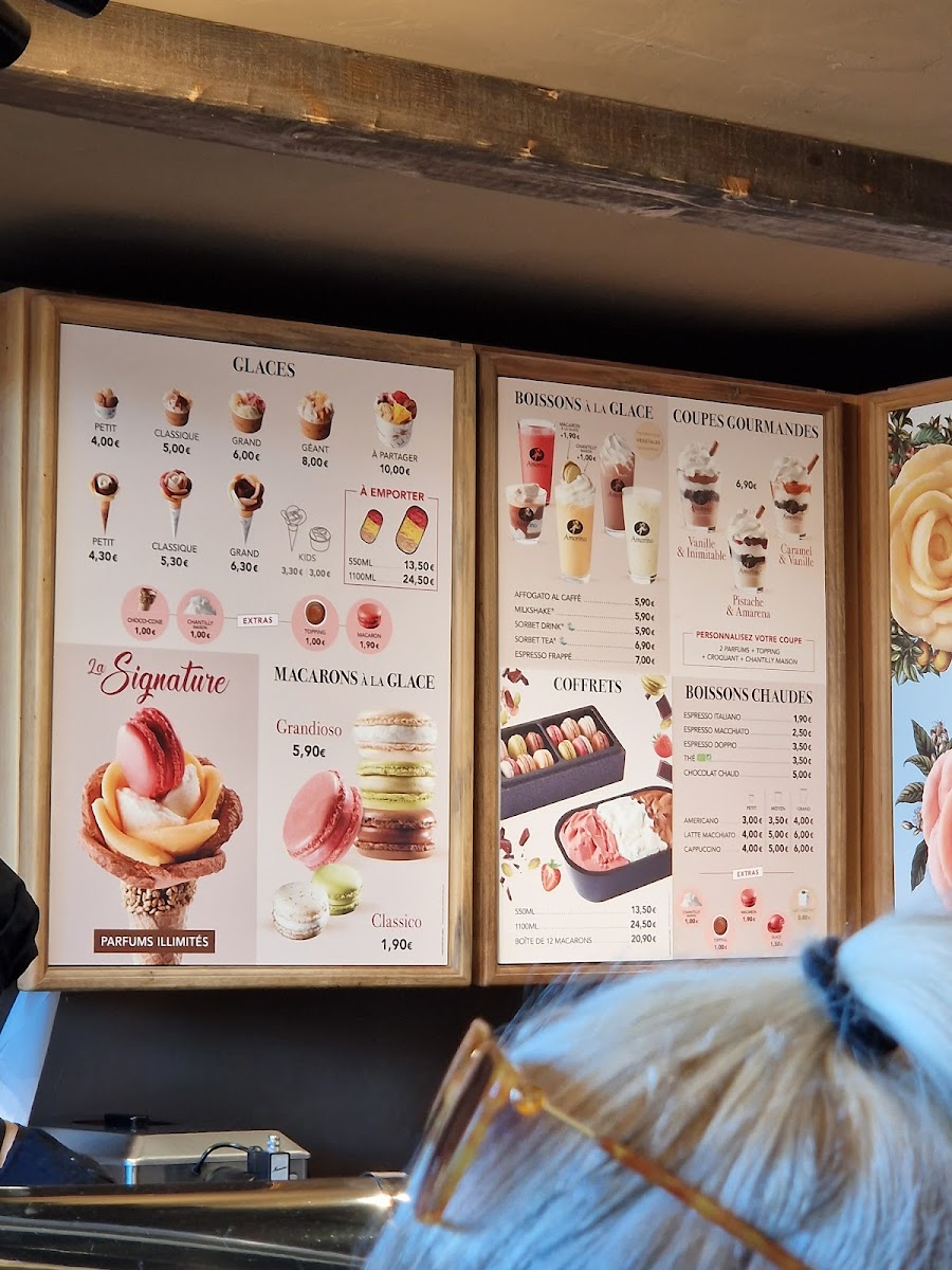 Menu Amorino Gelato - The Village Outlet-2
