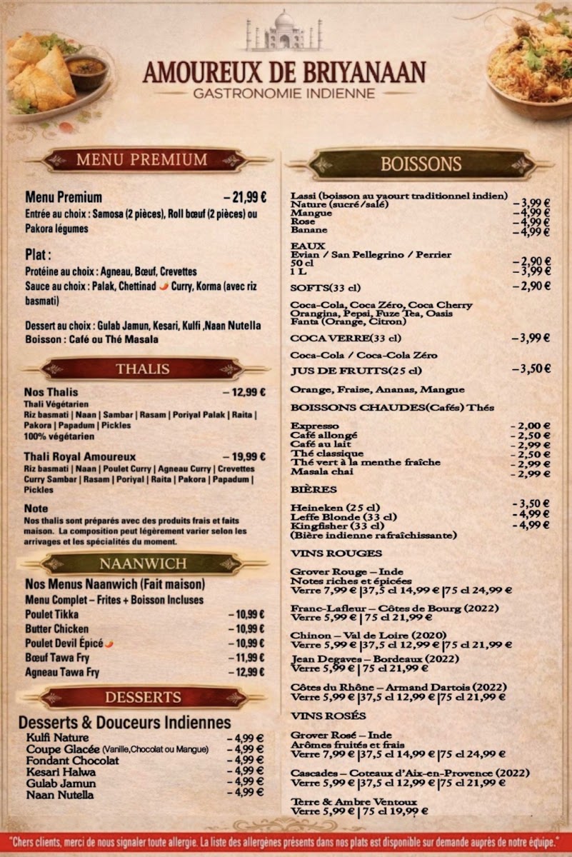 Menu Amoureux De Briyanaan ( Halal)-8